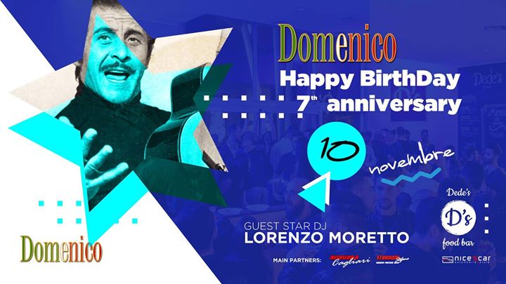 ♬♪✰★ Domenico's Birthday ★ 10 Novembre 2019 - EventiFVG.it