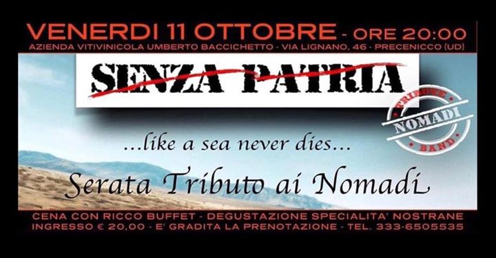 Senza Patria@Vitivinicola Baccichetto - EventiFVG.it
