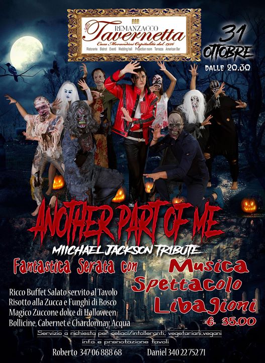 Halloween con il gruppo Another part of me - EventiFVG.it