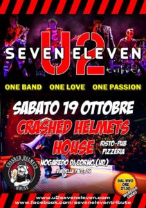 Seven Eleven U2 Live at Crashed Helmets