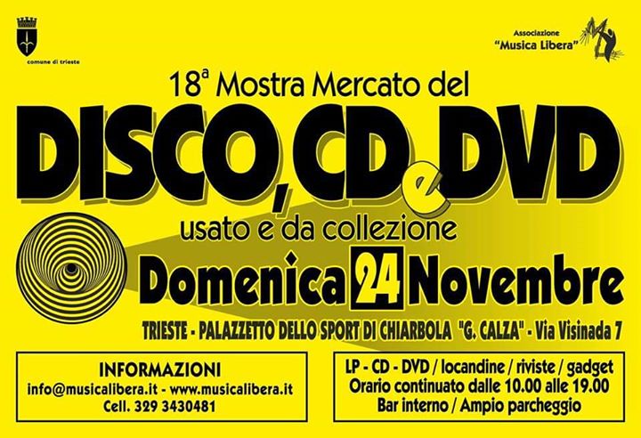 18^ Mostra mercato del Disco usato e da collezione a Trieste - EventiFVG.it