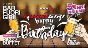 5 Anni Insieme – Happy Birthday – Venerdì 25 Ottobre