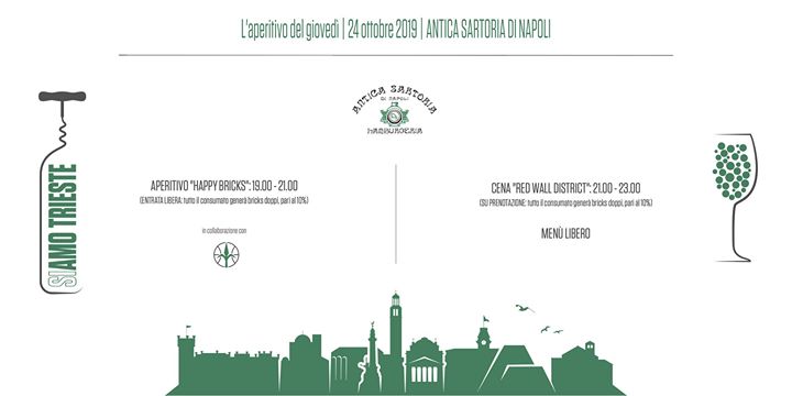 L' aperitivo del Giovedì | Siamo Trieste e Antica Sartoria - EventiFVG.it