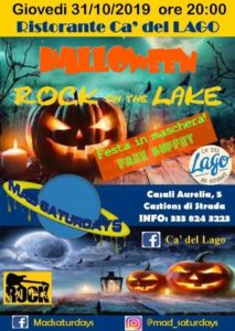 ♬ ROCK on the Lake – Halloween al Cà Del Lago ♬ Giovedì 31/10