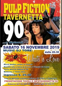 Serata all’insegna dei magici Anni 90!