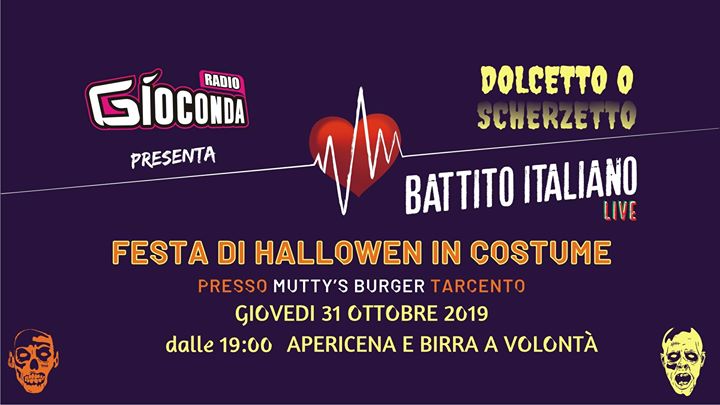 Dolcetto o scherzetto - Battito Italiano Live - Dolcetto o scherzetto - Battito Italiano Live - EventiFVG.it