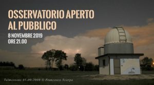 Apertura al pubblico dell’Osservatorio di Novembre