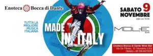 Sabato 9 Novembre MADE IN ITALY