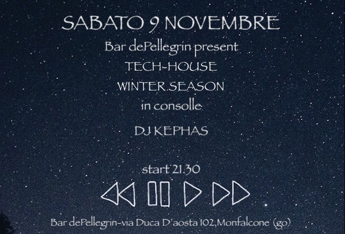 Tech-house winter season W/Kephas - EventiFVG.it
