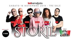 Sabato 16 Novembre Storie TNTKamasutra Tre Sale Ingresso 10 euro