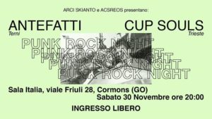 Antefatti e Cup Souls dal vivo a Cormons