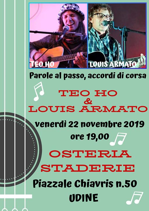 Teo Ho & Louis Armato (parole al passo, accordi di corsa) - Teo Ho & Louis Armato (parole al passo, accordi di corsa) - EventiFVG.it