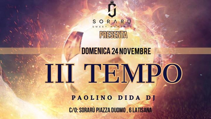 Dom 24/11 III TEMPO @soraru - EventiFVG.it