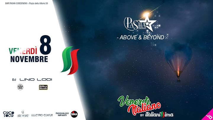 Italianissima | Venerdì 8 Novembre - Bar Pashà Cordenons - EventiFVG.it