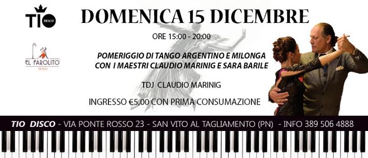 Tango argentino al TIO DISCO - EventiFVG.it