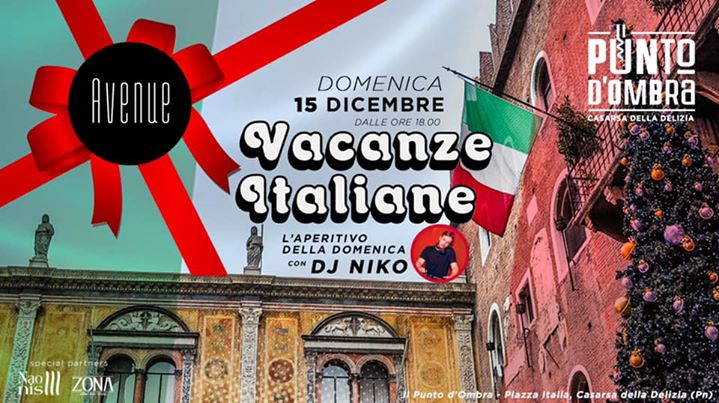 Avenue __ Vacanze Italiane | Domenica 15/12 ~ PDO - EventiFVG.it