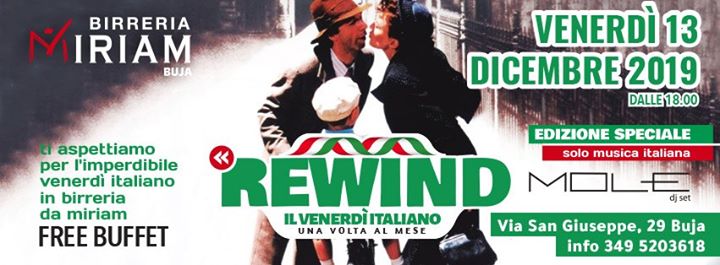 Rewind Venerdì 13 Dicembre - EventiFVG.it