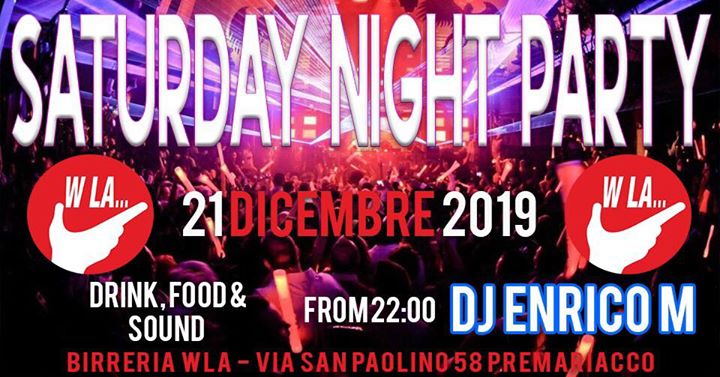 Enrico M DJ al W LA!! Sabato 21 dicembre! - EventiFVG.it