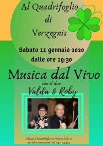 Serata con musica dal Vivo Valda & Roby