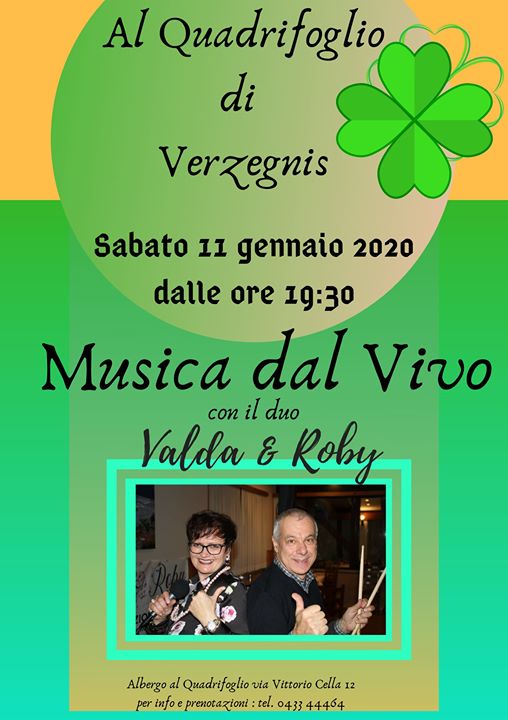 Serata con musica dal Vivo Valda & Roby - EventiFVG.it