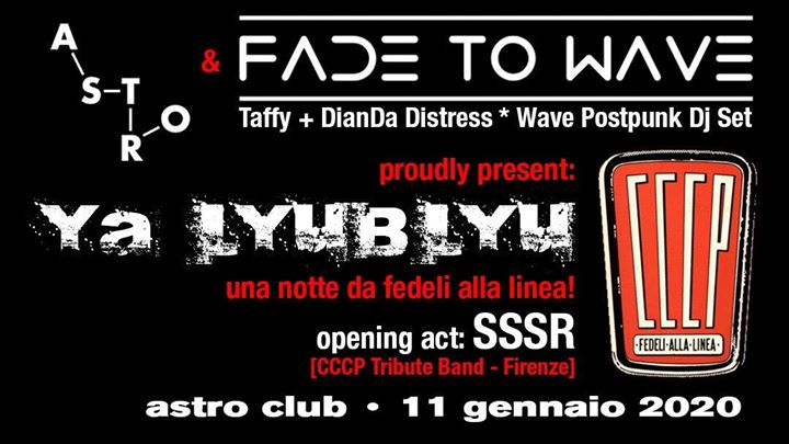 Fade to Wave / Taffy + DianDa Distress dj set, opening act SSSR - EventiFVG.it