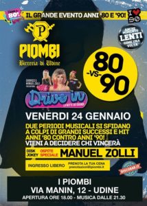Anni ’80 vs ’90 – Il grande evento del passato, Piombi Udine