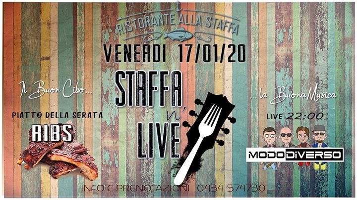 Staffa n' LIVE ▼ Ven 17/01 ▲ Mododiverso - EventiFVG.it