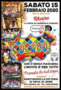 Crazy carnival 2020 – La pazza serata di carnevale alla Fattoria