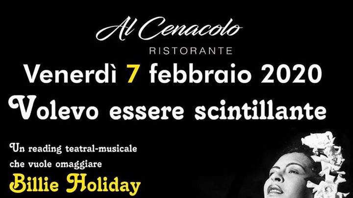 07.02.20 • BILLIE HOLIDAY | Al Cenacolo - EventiFVG.it