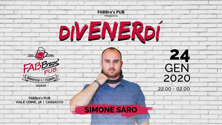 FABBro's PUB | Venerdì 24 Gennaio - Simone Saro - EventiFVG.it