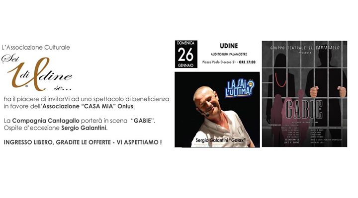 Spettacolo di Beneficienza "Sei di Udine se" - EventiFVG.it
