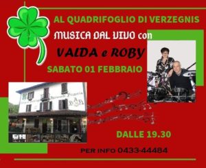 Serata con musica dal vivo e ballo