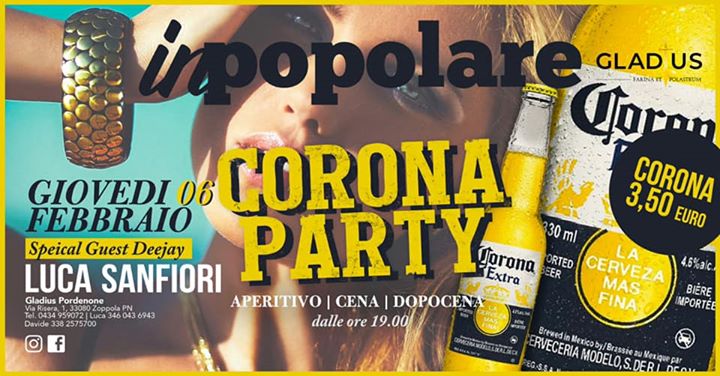 • CORONA PARTY | @GladiusPordenone • - EventiFVG.it