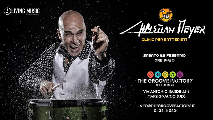Christian Meyer - Clinic di batteria - EventiFVG.it