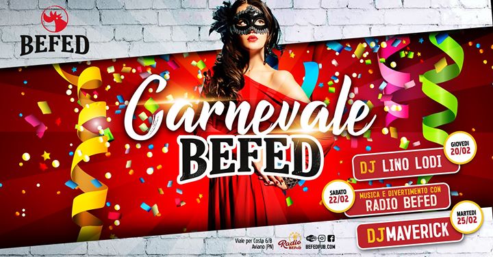 Carnevale BEFeD 2020 • BEFeD Aviano - EventiFVG.it