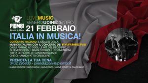 Super serata italiana! Concerto Farmers ai Piombi Udine
