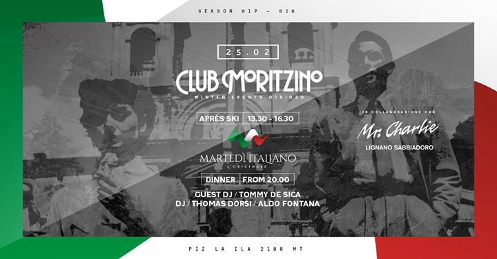 Martedì Italiano @ Club Moritzino