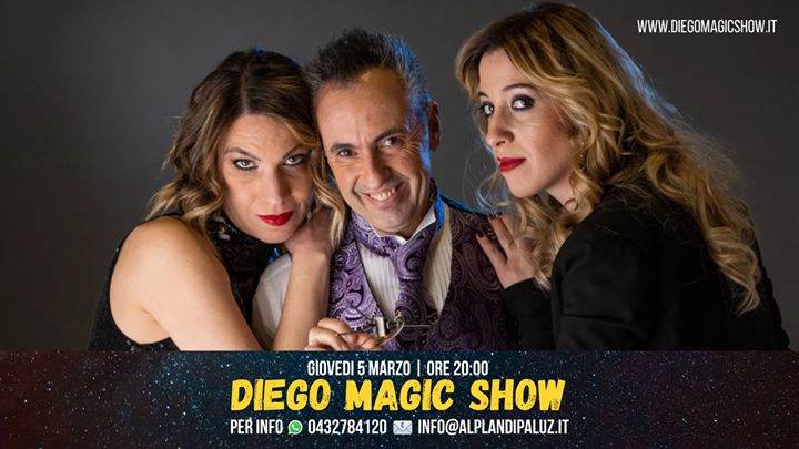 Diego Magic Show - Al Plan di Paluz - Giovedì 5 marzo - EventiFVG.it