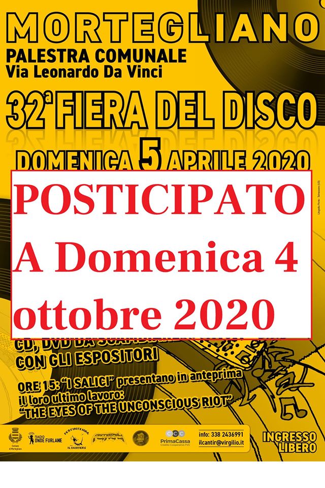 Fiera del Disco domenica 4 ottobre Mortegliano - EventiFVG.it