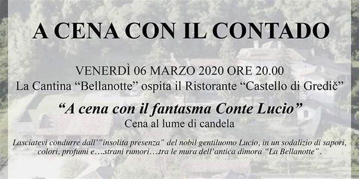 "A Cena con il fantasma Conte Lucio" - EventiFVG.it