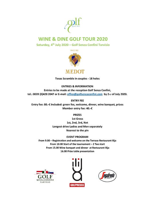 Wine & Dine Golf Tour 2020 - EventiFVG.it