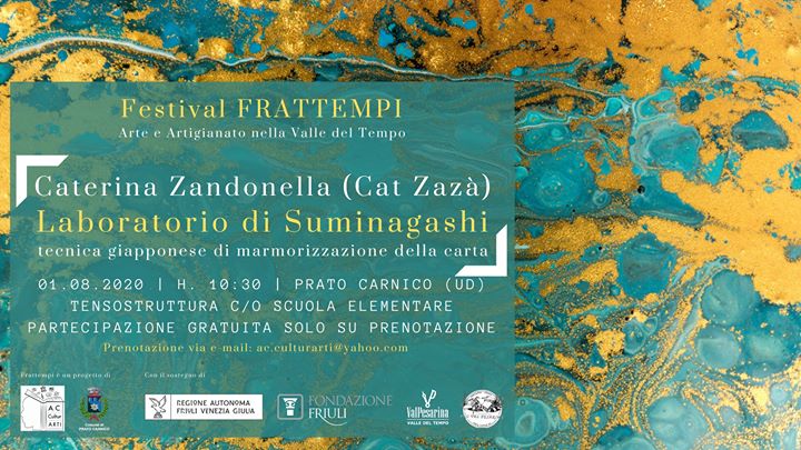 Caterina Zandonella (Cat Zazà) - Atelier di Suminagashi - EventiFVG.it