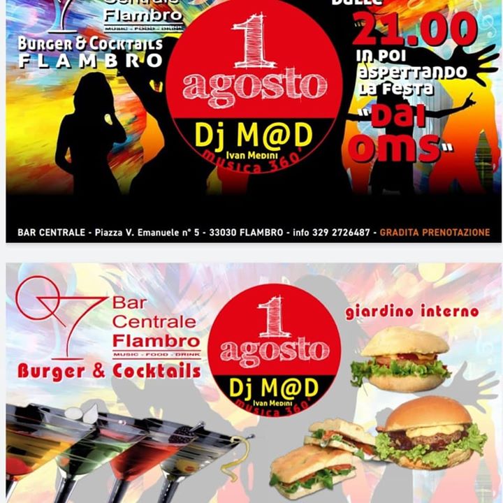 SABATO 1 AGOSTO 🔞FIESTE DAI OMS🔞 - SABATO 1 AGOSTO 🔞FIESTE DAI OMS🔞 - EventiFVG.it