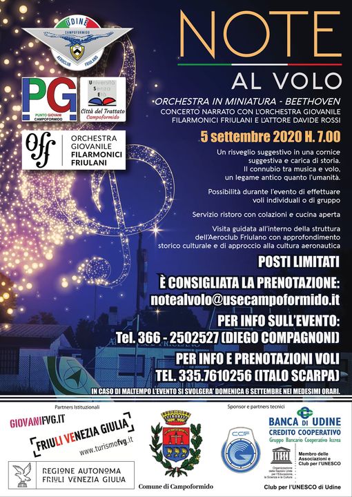 Note al volo - Concerto del risveglio in aeroporto - EventiFVG.it