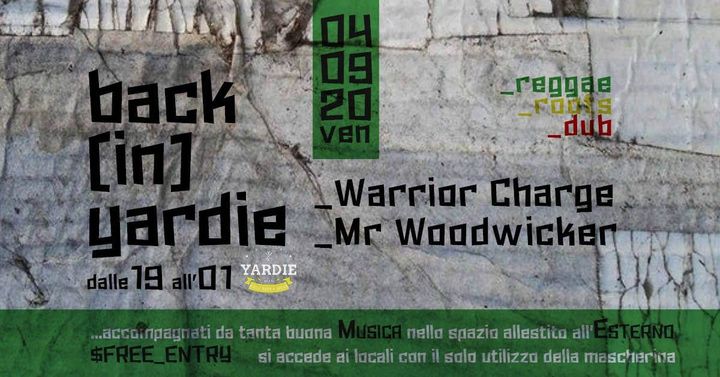 Back(In)Yardie - Aperitivo ! - EventiFVG.it