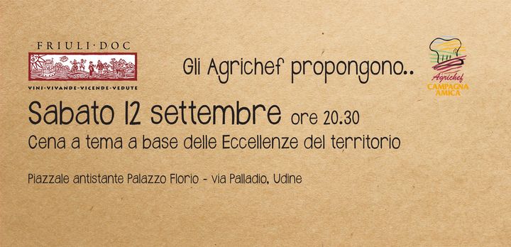A cena con gli Agrichef - sabato 12 settembre 2020 - EventiFVG.it