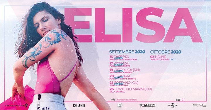 Elisa live a Udine | Rinviato al 10 ottobre 2020 - EventiFVG.it