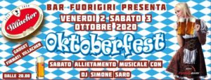 Oktoberfest – Venerdi 2 Sabato 3 Ottobre 2020