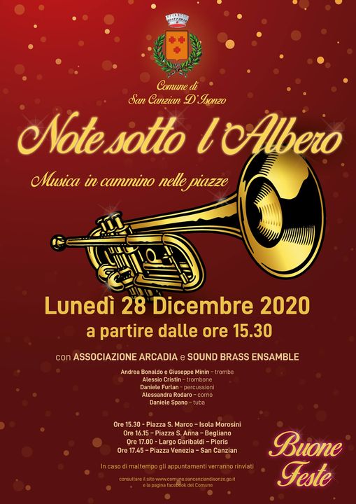 Note sotto l’Albero - musica in cammino nelle piazze - Note sotto l’Albero - musica in cammino nelle piazze - EventiFVG.it