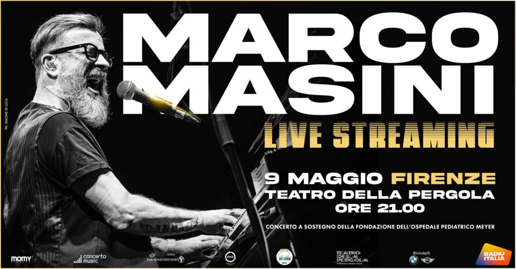 Marco Masini - Live Streaming Teatro Della Pergola - EventiFVG.it